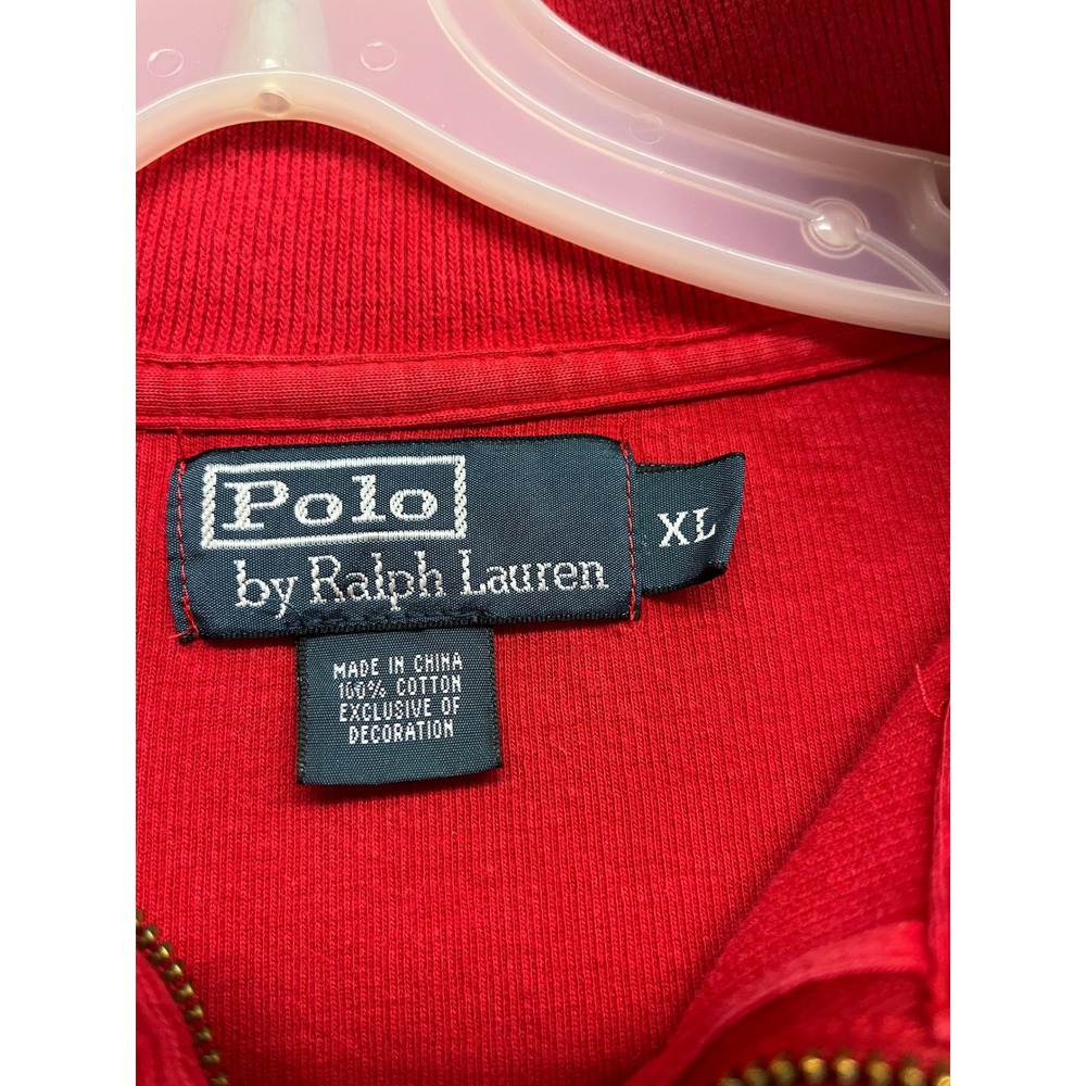 Polo Ralph Lauren XL 1/4 Zip Cotton Pullover Preppy Sporty Heritage Collegiate - Picture 3 of 3